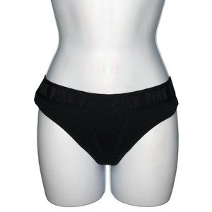 Pink by Victoria’s Secret black thong m